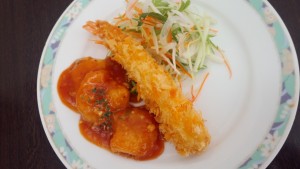 大エビチリ＆大エビフライ