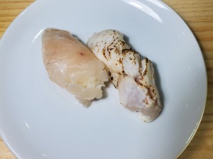 ハマチと炙り真鯛